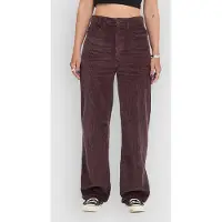 Volcom - Pantalon en velours côtelé - Weellow II Corduroy Pant W Raisin per Donne in Cotone - Taglia 25 US - Bordeaux
