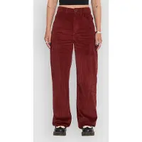 Volcom Women's Weellow II Cord Pantaloni tempo libero Donna (24, rosso)
