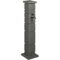 vidaXL Contenitore da giardino antracite, 26 x 26 x 101 cm, in polietilene
