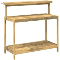 vidaXL Banco da esterno con vaso integrato, 111,5 x 48,5 x 107 cm, legno massello di acacia, bianco