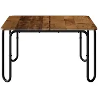 Syfax Tavolino da salotto Legno antico 100 x 100 x 45 cm