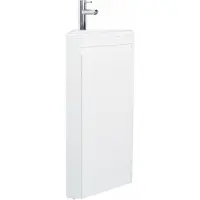 MOB-IN Lavabo angolare SORRENTO su gambe con rubinetto nero