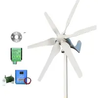 OEM Generatore eolico, 6 pale, soluzione energetica indipendente dalla rete, con sistema di controllo ibrido, potenza nominale 3000W, tensione 12V