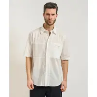 Armani Exchange per uomo. XM002317AF24533U0009 Camicia bianca classica Basic (XL), Bianco, Casual, Cotone, Manica corta