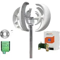 OEM Generatore eolico, asse verticale, funzionamento a basso rumore, sistema di controllo duale MPPT, potenza nominale 3000W, tensione 24V