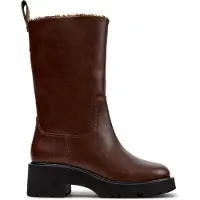 Camper per donna. K400843-002 Stivali alti in pelle Milah marrone (39), 3 a 5cm, Nessuno, Casual