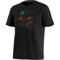 Smartwool Wander Valley Active Short Sleeve Graphic Tee Maglia merino Uomo (S, nero)