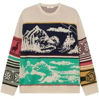 DEDICATED Sweater Mora Retro Ski Blocks Maglione Uomo (S, variopinto)