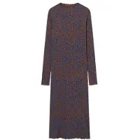 DEDICATED Women's Rib Dress Lofta Abito Donna (XS, grigio)
