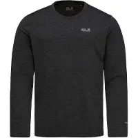 Jack Wolfskin Trail L/S Maglia funzionale Uomo (XXL, nero)