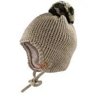 Maximo Boy's Inkamütze m. Pompon u. Band Berretto Bambini (49-51 cm, beige)