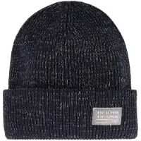 Maximo Kid's Rippen Beanie m. Umschlag Berretto Bambini (51-53 cm, nero)