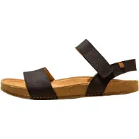 El naturalista per uomo. 257901101005_001 Sandali in pelle N5790 Balance neri (46), Nero, Basso, 1 a 3 cm, Velcro, Casual