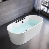 AEA Vasca da bagno contemporanea in acrilico Vasca da bagno freestanding bianca