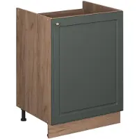 Vicco Mobile lavello cucina Fame-Line Verde-oro rustico/Rovere dorato 60 cm, Model 63391