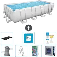 Bestway Power Steel, piscina rettangolare - 488x244x122 cm - 6 pezzi, modello S601
