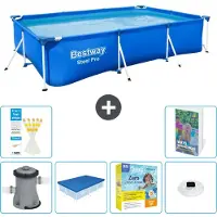Bestway Steel Pro, piscina rettangolare - 300x201x66 cm - composta da 5 parti, modello S178
