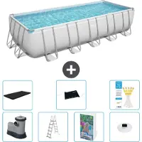 Bestway Power Steel, piscina rettangolare - 640x274x132 cm - 6 pezzi, modello S598
