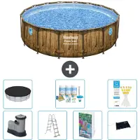 Bestway Power Steel, piscina rotonda - 488x122 cm - composta da 6 parti, modello S632