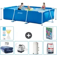 Intex Piscina fuori terra rettangolare - 300x200x75 cm - composta da 5 elementi, modello S155