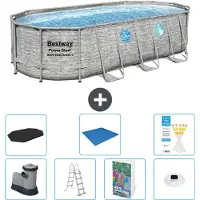 Bestway Power Steel, piscina ovale - 549x274x122 cm - composta da 6 parti, modello S596