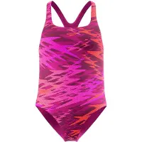 Speedo Kid's Hyperboom Print Medalist One Piece Costume intero Bambini (176, fuchsia)