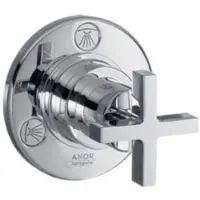 Hansgrohe AXOR Citterio Trio / Quattro Vanne d'arrêt et de commutation encastrée avec poignées transversales, 39925000, 39925000
