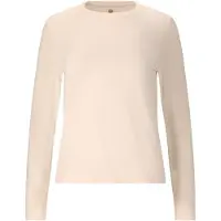 Athlecia Women's Miwa V2 L/S Tee Maglia funzionale Donna (34, beige/bianco)