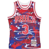 Mitchell & ness Canotta Basket Uomo Nba Ah Swingman Jersey 5.0 Hardwood Classics 1996 No 3 Allen Iverson Phi76e Red/royal