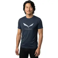 Salewa Solidlogo Dry T-Shirt Maglia funzionale Uomo (54 - XXL, blu)