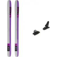 Salomon - Sci freeride - Qst X Black/Shocking Pink/Lunar Rock 2026 - Taglia 178 cm - Viola