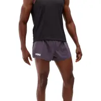Hoka One One Race Day Split Short Pantaloncini da running Uomo (XL, marrone)