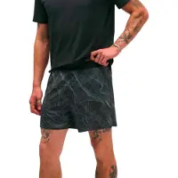 Hoka One One Glide Short 5'' Brief Clf PRT Pantaloncini da running Uomo (S, nero)