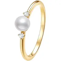 Dear Me Anello 'Aurora Pearl' oro