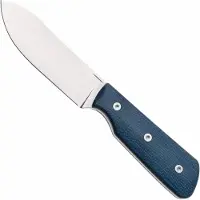 Straight Line Bigger Digger BDG-BC Stonewashed 14C28N, Blue Canvas Micarta, coltello fisso