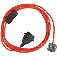 Creative Cables Portalampada Con Cavo Snakebis Twisted Shade Ready E14