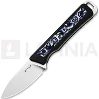 Kizer Cutlery Whiskey Jack 1108A6 Satin AEB-L, G10 &amp; Vortex Pattern Micarta, coltello da tasca, Azo design