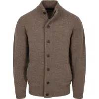 Barbour Giet con zip in ana marrone Marrone tagia