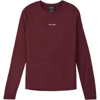 Nnormal Women's Merino Long Sleeve 02 Maglia da corsa Donna (L, rosso)