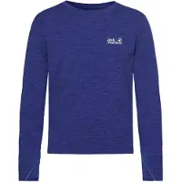 Jack Wolfskin Kid's Trail L/S Maglia funzionale Bambini (176, blu)