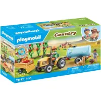 Playmobil Gioco Di Costruzione Trattore Con Rimorchio E Serbatoio D´acqua
