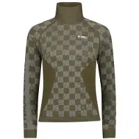 Mons Royale Women's Ascender Merino Seamless Mock Neck L/S Intimo lana merinos Donna (XL, olivia)