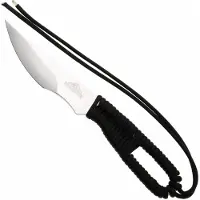 Ontario Hunt Plus Caper 9718C Satin 420HC, Black Paracord, coltello fisso da scuoio