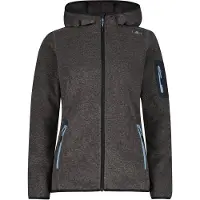 CMP Women's Jacket Fix Hood 3H19826A Giacca in pile Donna (40, grigio)