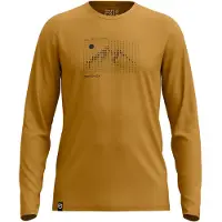 Ortovox 185 Merino Sunrise L/S Maglia merino Uomo (XXL, dark cumin)