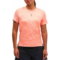Hoka One One Women's Everyrun S/S Clf Prt Maglia da corsa Donna (XS, fuchsia)