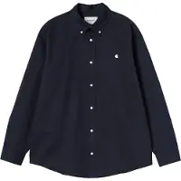 Carhartt WIP - Camicia in cotone biologico - L/S Og Madison Shirt Dark Navy per Uomo in Cotone - Taglia XL - Blu navy