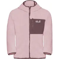 Jack Wolfskin Kid's Ice Curl Hood Jacket Giacca in pile Bambini (128, fuchsia)