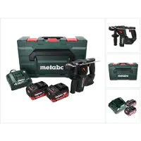 Metabo BH 18 LTX BL 16 Tassellatore a batteria 18V / 1.3 J / SDS-plus ( 600324840 ) + 2x Batterie 5,5 Ah + Caricabatterie + Valigetta MetaBOX