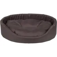 Amiplay Cuccia per cani ovale BASIK marrone taglia XS, S, M, L, XL, XXL, XXXL Misura: L - 58x50x15 cm